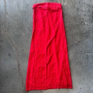 Altar’d State Alisha Maxi Dress Women's XS Red Strapless Tube